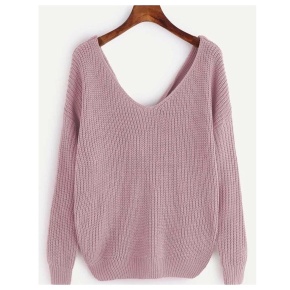 ➕Dusty Pink Knot Detail Sweater - Picture 4 of 5